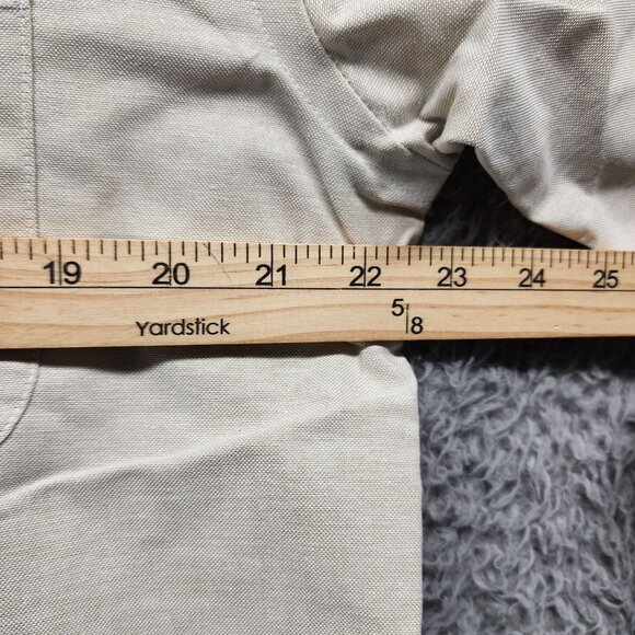 Croft & Barrow Mens Beige Wrinkle-Resistant Oxford Shirt Size 16 34/35 *NWT* - Picture 6 of 9